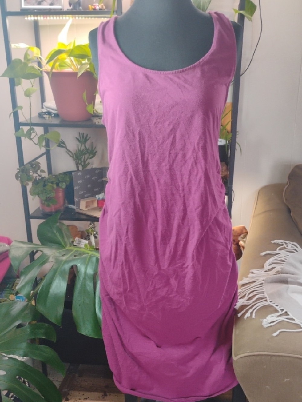 Isabel Maternity by Ingrid & Isabel Raspberry Sleeveless Tank Top